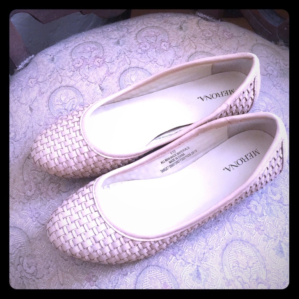 Vintage Merona “Flats”, Vegan Leather, size 6.5